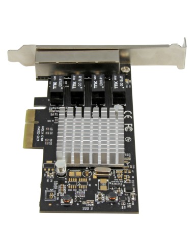 StarTech.com Tarjeta de Red PCI Express Ethernet Gigabit con 4 Puertos RJ45 Chipset Intel i350