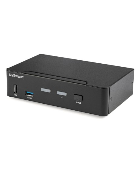 StarTech.com Switch Conmutador KVM de 2 Puertos DisplayPort - 4K a 60Hz - para Una Pantalla - Switch KVM de 2 Puertos DP 1.2 StarTech.com Switch Conmutador KVM de 2 Puertos DisplayPort - 4K a 60Hz - para Una Pantalla - Switch KVM de 2 Puertos DP 1.2