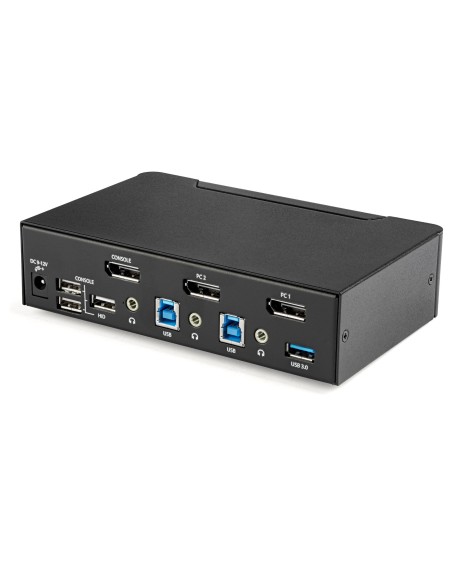 StarTech.com Switch Conmutador KVM de 2 Puertos DisplayPort - 4K a 60Hz - para Una Pantalla - Switch KVM de 2 Puertos DP 1.2 StarTech.com Switch Conmutador KVM de 2 Puertos DisplayPort - 4K a 60Hz - para Una Pantalla - Switch KVM de 2 Puertos DP 1.2