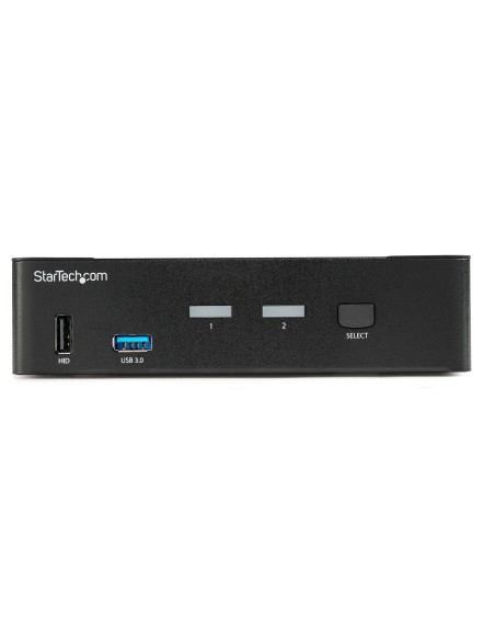 StarTech.com Switch Conmutador KVM de 2 Puertos DisplayPort - 4K a 60Hz - para Una Pantalla - Switch KVM de 2 Puertos DP 1.2 StarTech.com Switch Conmutador KVM de 2 Puertos DisplayPort - 4K a 60Hz - para Una Pantalla - Switch KVM de 2 Puertos DP 1.2