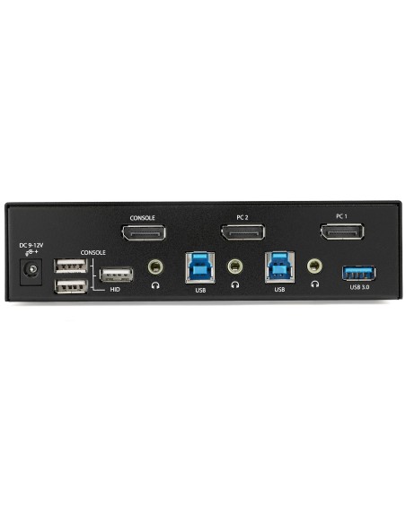 StarTech.com Switch Conmutador KVM de 2 Puertos DisplayPort - 4K a 60Hz - para Una Pantalla - Switch KVM de 2 Puertos DP 1.2 StarTech.com Switch Conmutador KVM de 2 Puertos DisplayPort - 4K a 60Hz - para Una Pantalla - Switch KVM de 2 Puertos DP 1.2