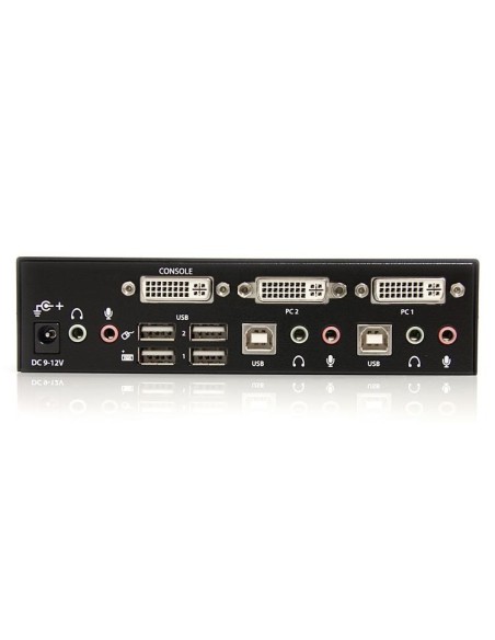 StarTech.com Conmutador Switch KVM - 2 puertos USB 2.0 - Audio Vídeo DVI StarTech.com Conmutador Switch KVM - 2 puertos USB 2.0 - Audio Vídeo DVI