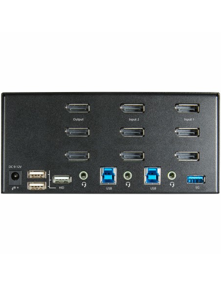 StarTech.com Switch Conmutador KVM de 2 Puertos DisplayPort 4K para 3 Monitores - Vídeo de 4K y 60Hz Ultra HD - HDR - Hub StarTech.com Switch Conmutador KVM de 2 Puertos DisplayPort 4K para 3 Monitores - Vídeo de 4K y 60Hz Ultra HD - HDR - Hub