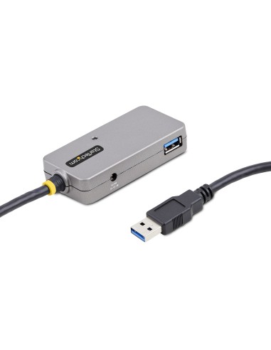StarTech.com U01043-USB-EXTENDER hub de interfaz USB 3.2 Gen 1 (3.1 Gen 1) Type-A 5000 Mbit s Negro, Plata