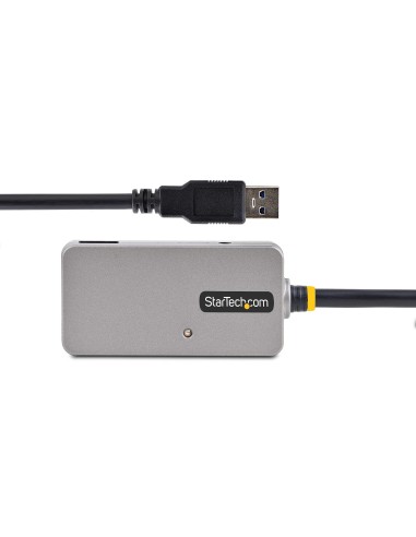 StarTech.com U01043-USB-EXTENDER hub de interfaz USB 3.2 Gen 1 (3.1 Gen 1) Type-A 5000 Mbit s Negro, Plata
