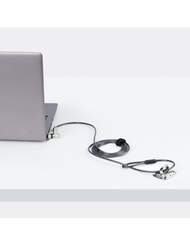 StarTech.com Cable de 2m Universal de Seguridad para Ordenador Portátil - Cable de Bloqueo Compatible con Noble