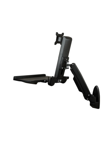 StarTech.com Estación de Trabajo de Pie y Sentado para Montaje en Pared - Para Un Monitor de hasta 24 Pulgadas - Escritorio