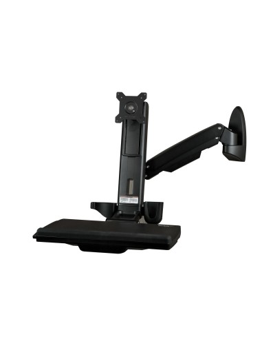 StarTech.com Estación de Trabajo de Pie y Sentado para Montaje en Pared - Para Un Monitor de hasta 24 Pulgadas - Escritorio