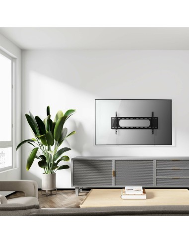 AISENS Soporte ECO Ultra Delgado para Monitor Tv 80Kg de 43-90, Negro