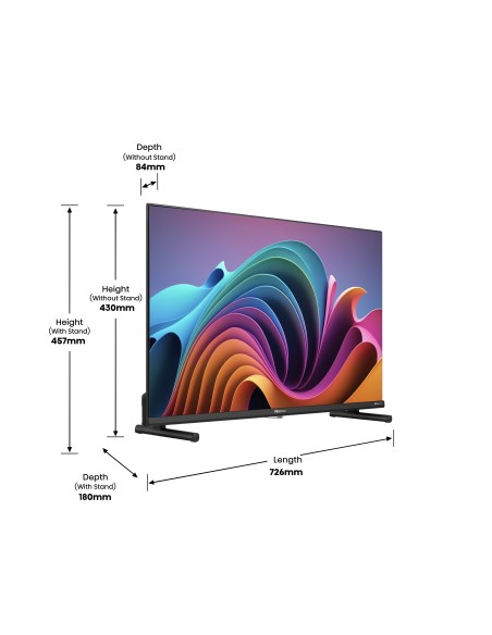Hisense 32A5NQ Televisor 81,3 cm (32") Full HD Smart TV Wifi Negro 220 cd   m²