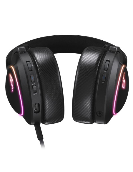 ASUS ROG DELTA II Auriculares Inalámbrico y alámbrico Diadema Juego USB Tipo C Bluetooth Negro