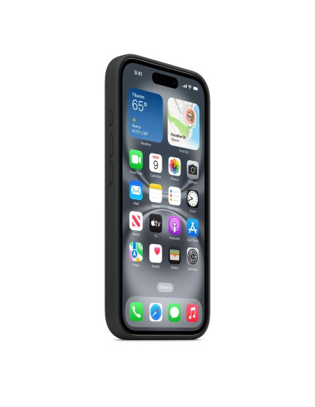 Apple Funda de silicona con MagSafe para el iPhone 16 - Negro