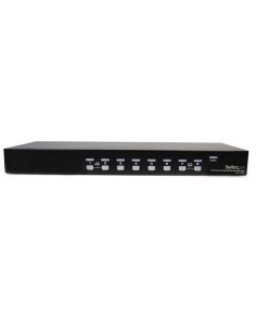 StarTech.com Conmutador Switch KVM 8 Puertos de Vídeo VGA HD15 USB 2.0 USB A y Audio - 1U Rack Estante 2