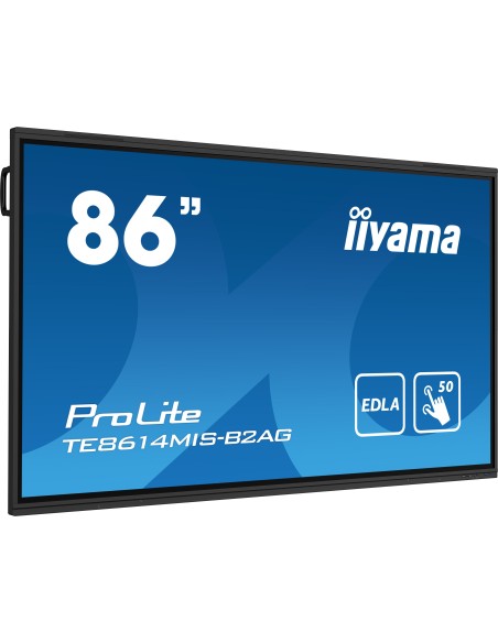 iiyama PROLITE TE8614MIS-B2AG Pantalla plana para señalización digital 2,18 m (86") LCD Wifi 435 cd   m² 4K Ultra HD Negro