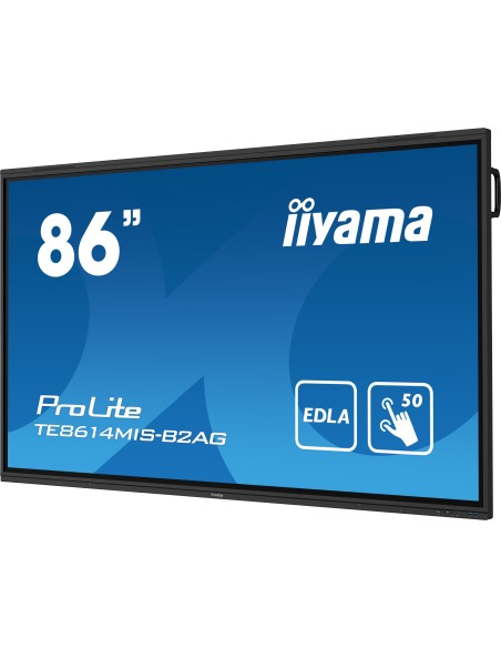 iiyama PROLITE TE8614MIS-B2AG Pantalla plana para señalización digital 2,18 m (86") LCD Wifi 435 cd   m² 4K Ultra HD Negro