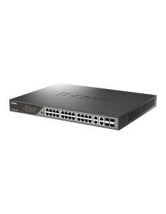 D-Link DSS-200G-28MP switch Gestionado L2 Gigabit Ethernet (10 100 1000) Energía sobre Ethernet (PoE) 1U Gris 2