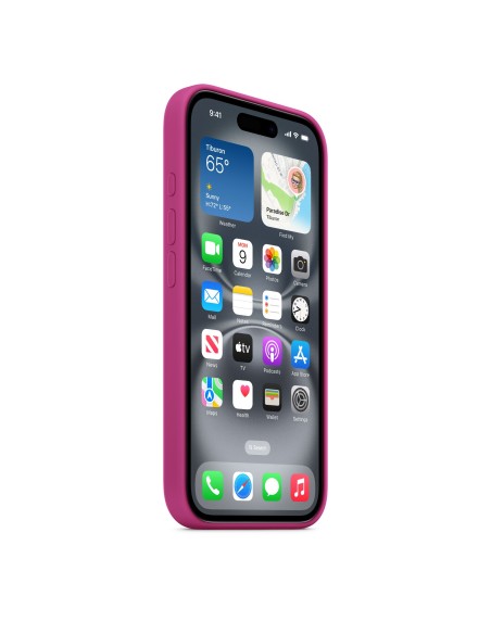 Apple Funda de silicona con MagSafe para el iPhone 16 - Fucsia