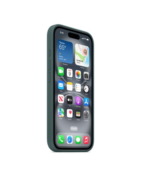 Apple Funda de silicona con MagSafe para el iPhone 16 - Verde lago