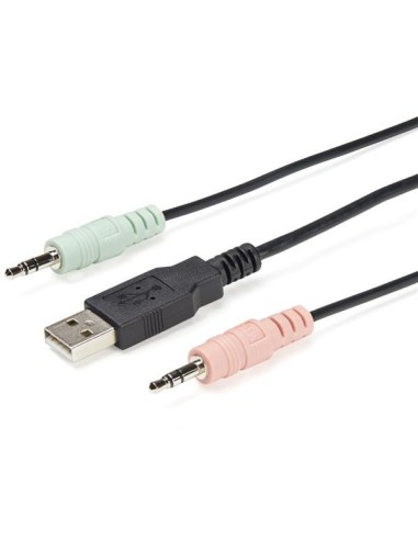 StarTech.com Switch Conmutador KVM de 2 Puertos DisplayPort 4K60Hz con Cables Incorporados