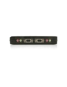 StarTech.com Juego de Conmutador Switch KVM 4 Puertos Vídeo VGA USB 2.0 con Cables y Audio 2