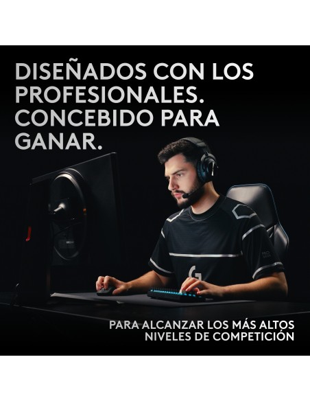 Logitech G PRO X 60 LIGHTSPEED, teclado inalámbrico para gaming, 60% mecánico ultra compacto para PC con Windows, RGB