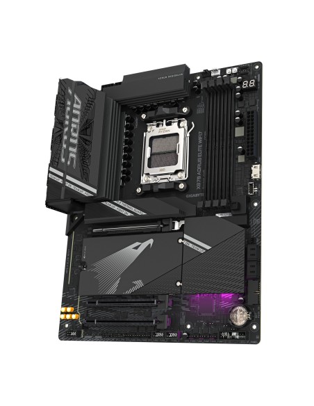 GIGABYTE X870 AORUS ELITE WIFI7 Placa Base - Compatible con CPUs AMD Ryzen 9000, 16+2+2 fases VRM, hasta 8000MHz DDR5 (OC),