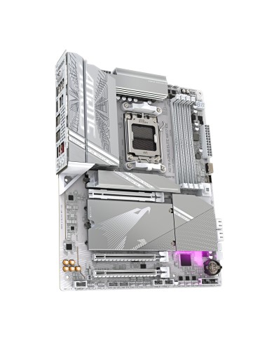 GIGABYTE X870 AORUS ELITE WIFI7 ICE Placa Base - Compatible con CPUs AMD Ryzen 9000, 16+2+2 fases VRM digital, hasta 8000MHz