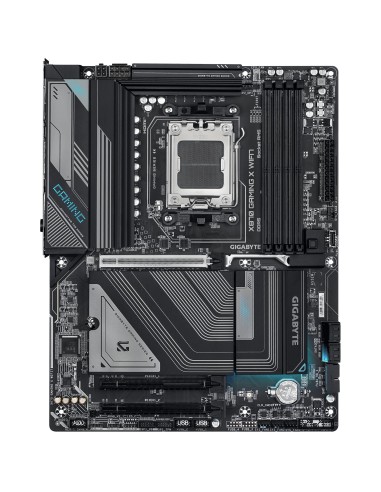 GIGABYTE X870 GAMING X WIFI7 Placa Base - Compatible con CPUs AMD Ryzen 9000, 16+2+2 fases VRM, hasta 8000MHz DDR5 (OC), 1xPCIe