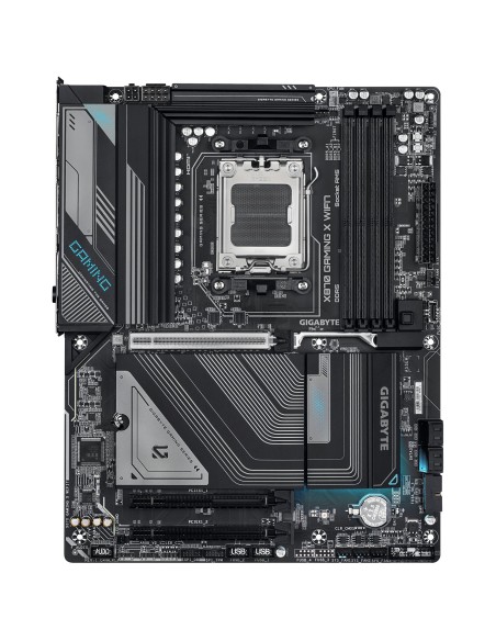 GIGABYTE X870 GAMING X WIFI7 Placa Base - Compatible con CPUs AMD Ryzen 9000, 16+2+2 fases VRM, hasta 8000MHz DDR5 (OC), 1xPCIe GIGABYTE X870 GAMING X WIFI7 Placa Base - Compatible con CPUs AMD Ryzen 9000, 16+2+2 fases VRM, hasta 8000MHz DDR5 (OC), 1xPCIe