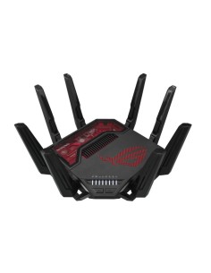 ASUS ROG Rapture GT-BE19000 router inalámbrico Multi-Gigabit Ethernet Tribanda (2.4 GHz   5 GHz   6 GHz) Negro, Rojo
