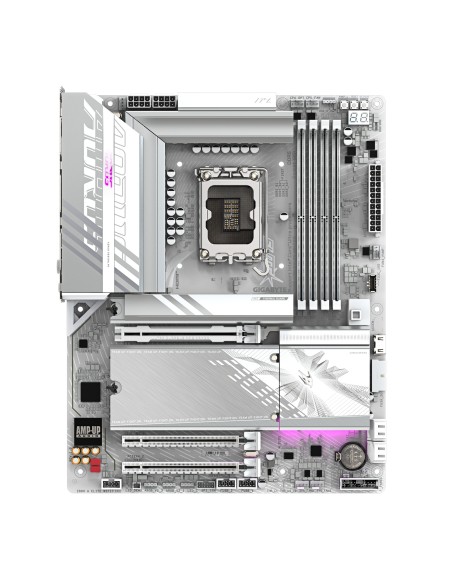 GIGABYTE Placa base Z890 AORUS ELITE WIFI7 ICE - Compatible con CPUs Intel Core Ultra (Serie 2), VRM de 16+1+2 fases, hasta