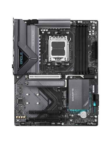 GIGABYTE X870 EAGLE WIFI7 Placa Base - Compatible con CPUs AMD Ryzen 9000, 14+2+2 fases VRM, hasta 8000MHz DDR5 (OC), 1xPCIe
