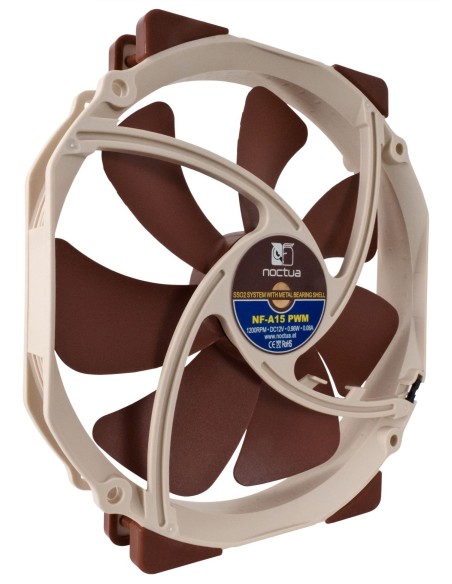Noctua NOC-NF-A15-PWM Carcasa del ordenador Ventilador 14 cm Beige, Marrón 1 pieza(s)