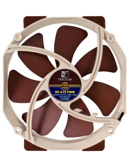 Noctua NOC-NF-A15-PWM Carcasa del ordenador Ventilador 14 cm Beige, Marrón 1 pieza(s)