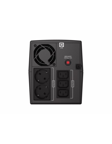 Conceptronic ZEUS08EM sistema de alimentación ininterrumpida (UPS) Línea interactiva 1,5 kVA 900 W 5 salidas AC