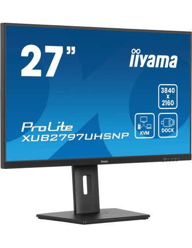 iiyama ProLite XUB2797UHSNP-B1 pantalla para PC 68,6 cm (27") 3840 x 2160 Pixeles 4K Ultra HD LED Negro