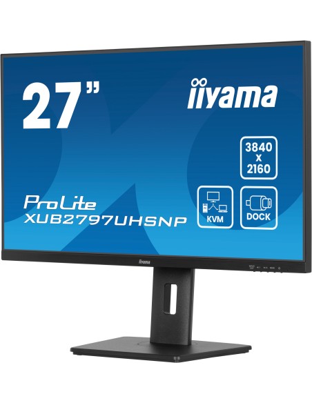 iiyama ProLite XUB2797UHSNP-B1 pantalla para PC 68,6 cm (27") 3840 x 2160 Pixeles 4K Ultra HD LED Negro