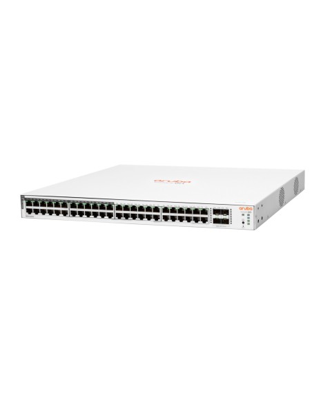 HPE Aruba Networking Aruba Instant On 1830 48G 24p Class4 PoE 4SFP 370W Gestionado L2 Gigabit Ethernet (10 100 1000) Energía