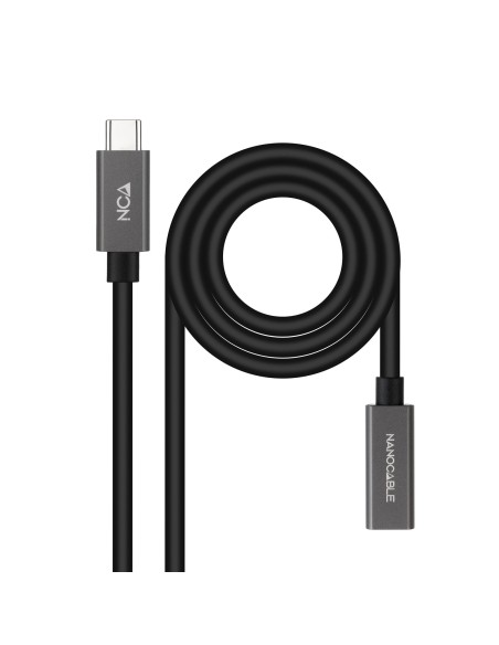 Nanocable Cable Prolongador USB-C 3.2 Gen2x2 20Gbps 3A, 4K 60Hz, USB-C M-USB-C H, Negro, 2 m Nanocable Cable Prolongador USB-C 3.2 Gen2x2 20Gbps 3A, 4K 60Hz, USB-C M-USB-C H, Negro, 2 m