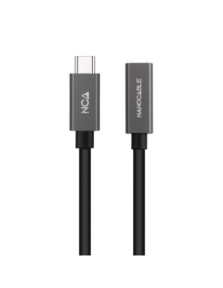 Nanocable Cable Prolongador USB-C 3.2 Gen2x2 20Gbps 3A, 4K 60Hz, USB-C M-USB-C H, Negro, 2 m Nanocable Cable Prolongador USB-C 3.2 Gen2x2 20Gbps 3A, 4K 60Hz, USB-C M-USB-C H, Negro, 2 m