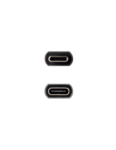 Nanocable Cable Prolongador USB-C 3.2 Gen2x2 20Gbps 3A, 4K 60Hz, USB-C M-USB-C H, Negro, 2 m