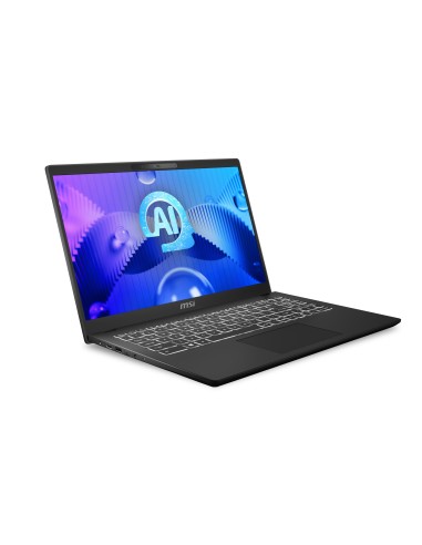 MSI Modern 15 H AI C1MG-035XES Intel Core Ultra 7 155H Portátil 39,6 cm (15.6") Full HD 16 GB DDR5-SDRAM 512 GB SSD Wi-Fi 6E
