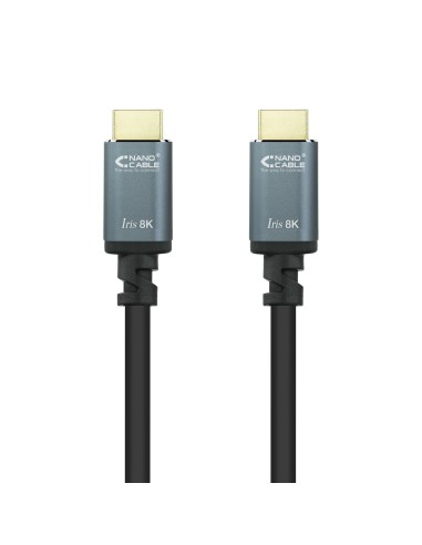 Nanocable Cable HDMI 2.1 IRIS 8K A M-A M, Negro, 10 Metros