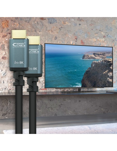 Nanocable Cable HDMI 2.1 IRIS 8K A M-A M, Negro, 10 Metros