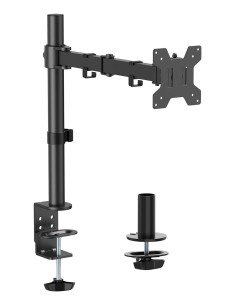 AISENS Soporte de mesa eco giratorio e inclinable para monitor TV 10kg (3 Pivotes, 1 Brazos) de 17-32, Negro