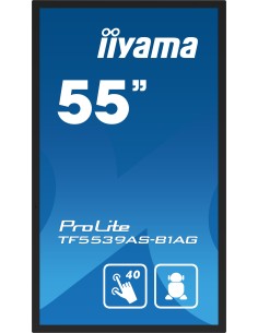 iiyama TF5539AS-B1AG pantalla de señalización Pantalla plana para señalización digital 138,7 cm (54.6") LED 500 cd   m² 4K