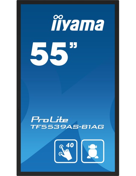 iiyama TF5539AS-B1AG pantalla de señalización Pantalla plana para señalización digital 138,7 cm (54.6") LED 500 cd   m² 4K