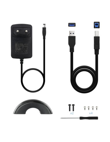 TooQ CAJA HDD 3,5" SATA A USB 2.0 3.0 NEGRA