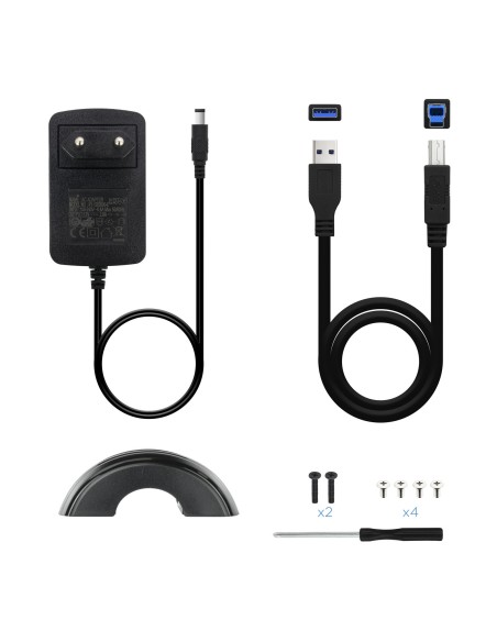 TooQ CAJA HDD 3,5" SATA A USB 2.0 3.0 NEGRA