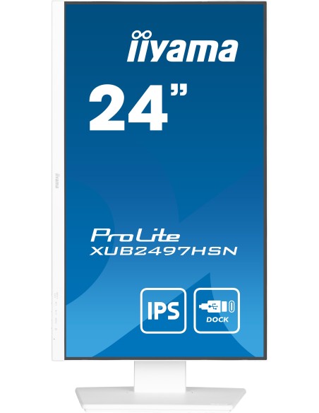 iiyama ProLite XUB2497HSN-W2 pantalla para PC 60,5 cm (23.8") 1920 x 1080 Pixeles Full HD LED Blanco